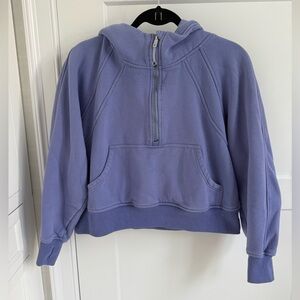Lululemon Look Alike Purple Cropped Hoodie